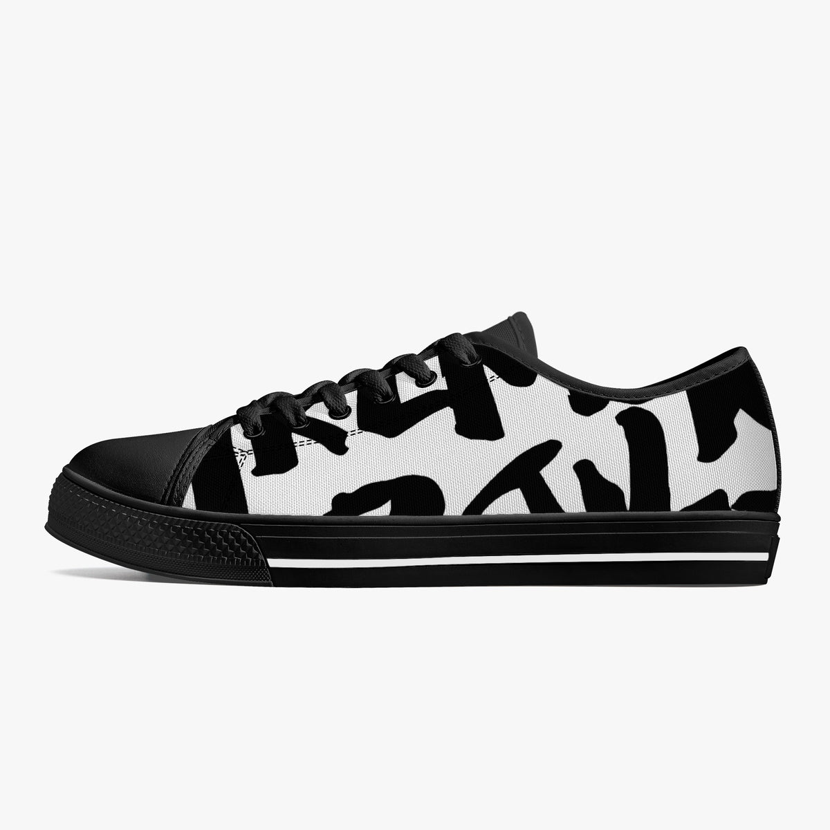 Crake Low Top Latin laced custom prints canvas shoes